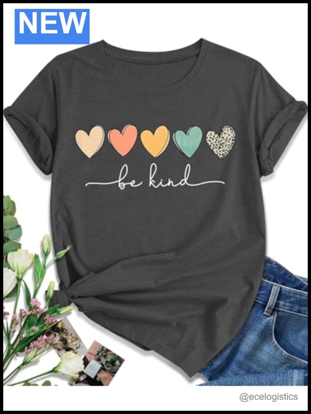 Women's Graphic Summer T-Shirt Short Sleeve Loose Fit Trendy Tee